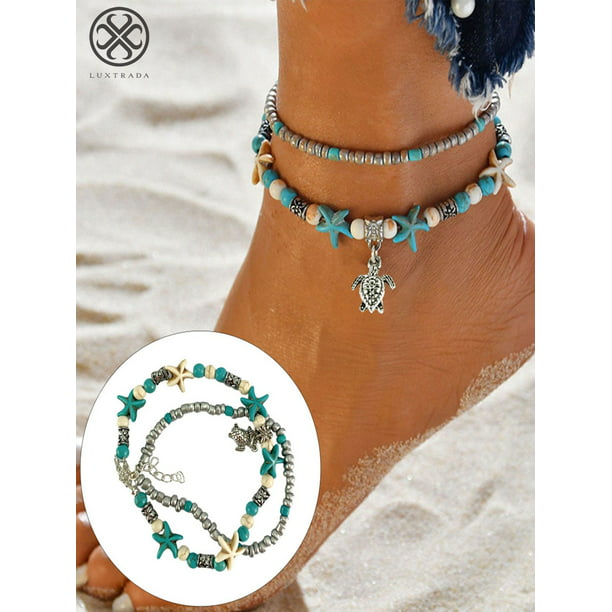 Boho Summer Beach Natural Shell Handmade Hawaii Anklets Bracelets For Women